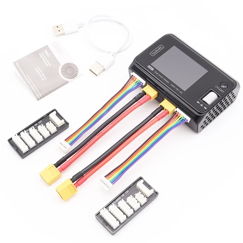 В наличии ToolkitRC M6D 15Ax2 DC Двухканальное мини зарядное устройство Dis для вывода 1-6s Lipo