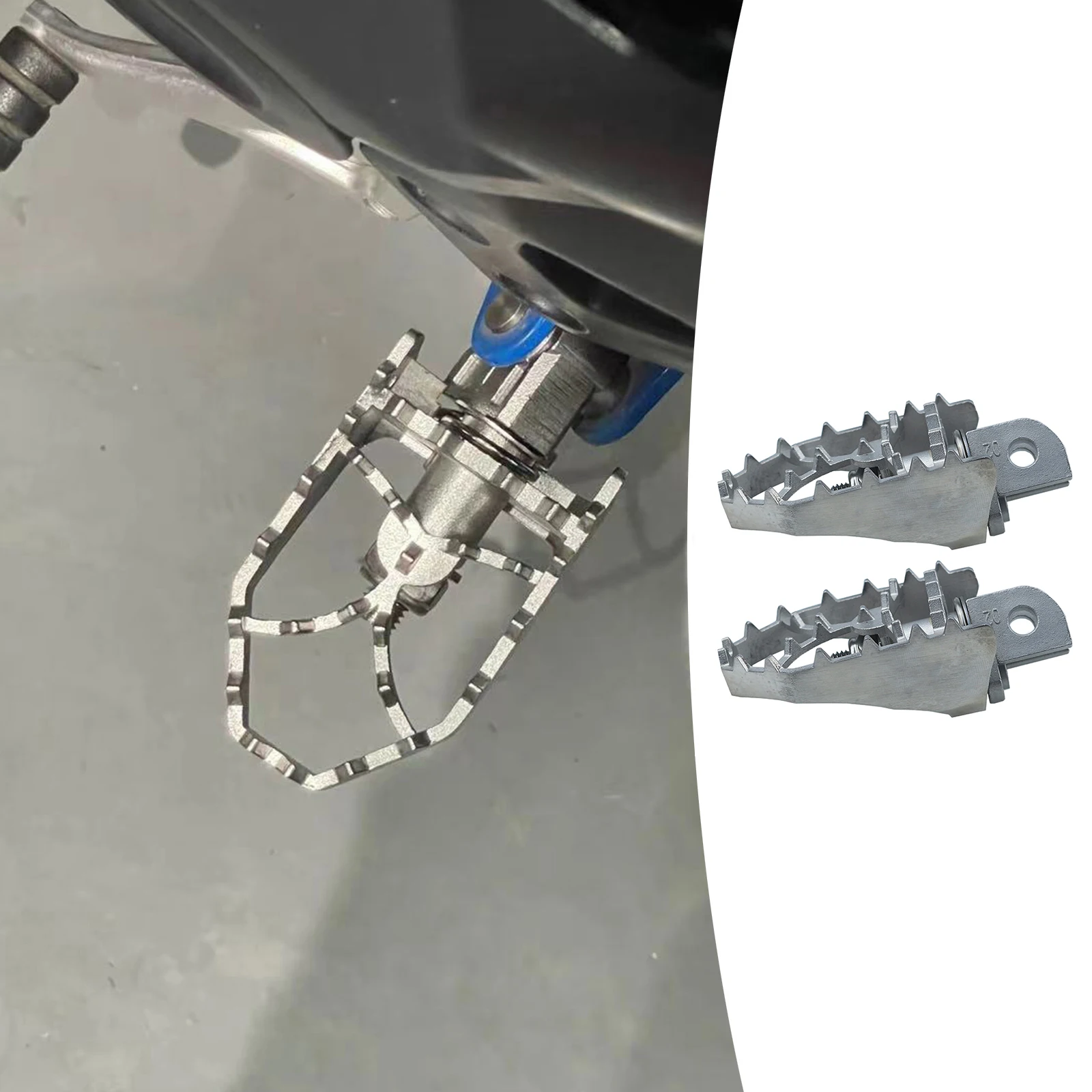 

Stainless Steel Dirt Bike Wide Foot Pegs Pedal Foot Rest for YAMAHA TRACER 900/GT 15-20 FJ-09 15-20 Motorbike Replace Parts