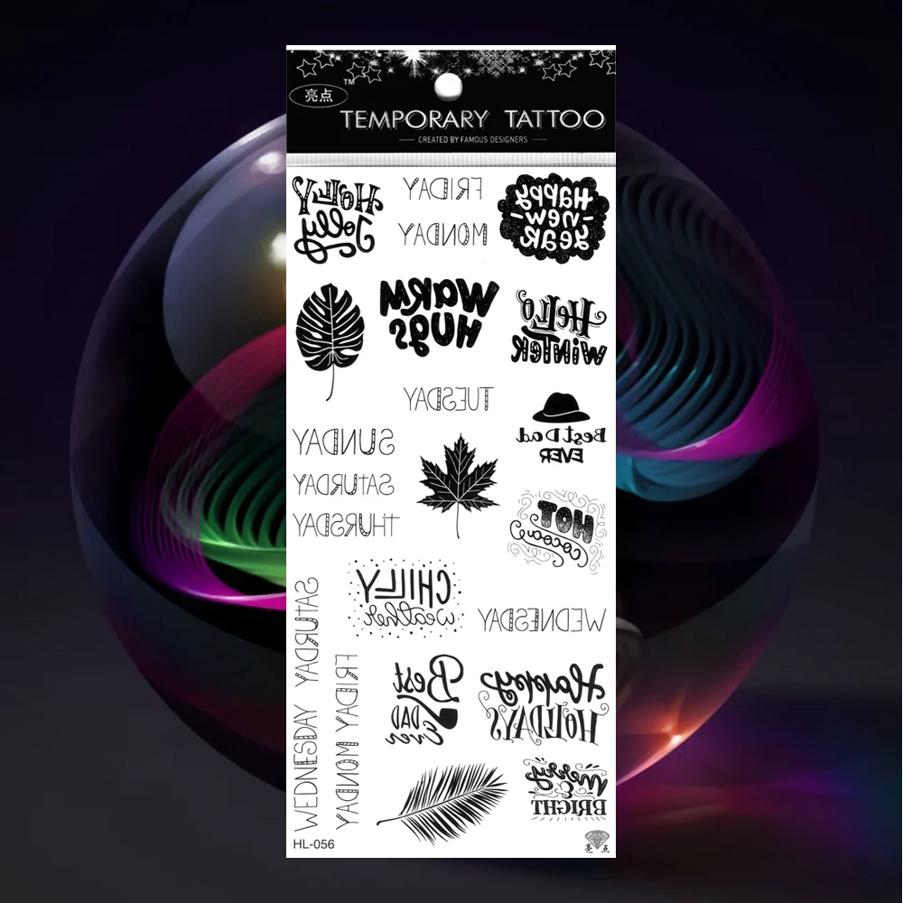 5 шт./лот тату со стрелками татуировка сердце наклейка для девочек король