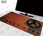 Игровые коврики XGZ с логотипом Half Life, большой игровой коврик для мыши, игровой коврик с застежкой по краю для ПК, ноутбука, коврик для ноутбука XXL