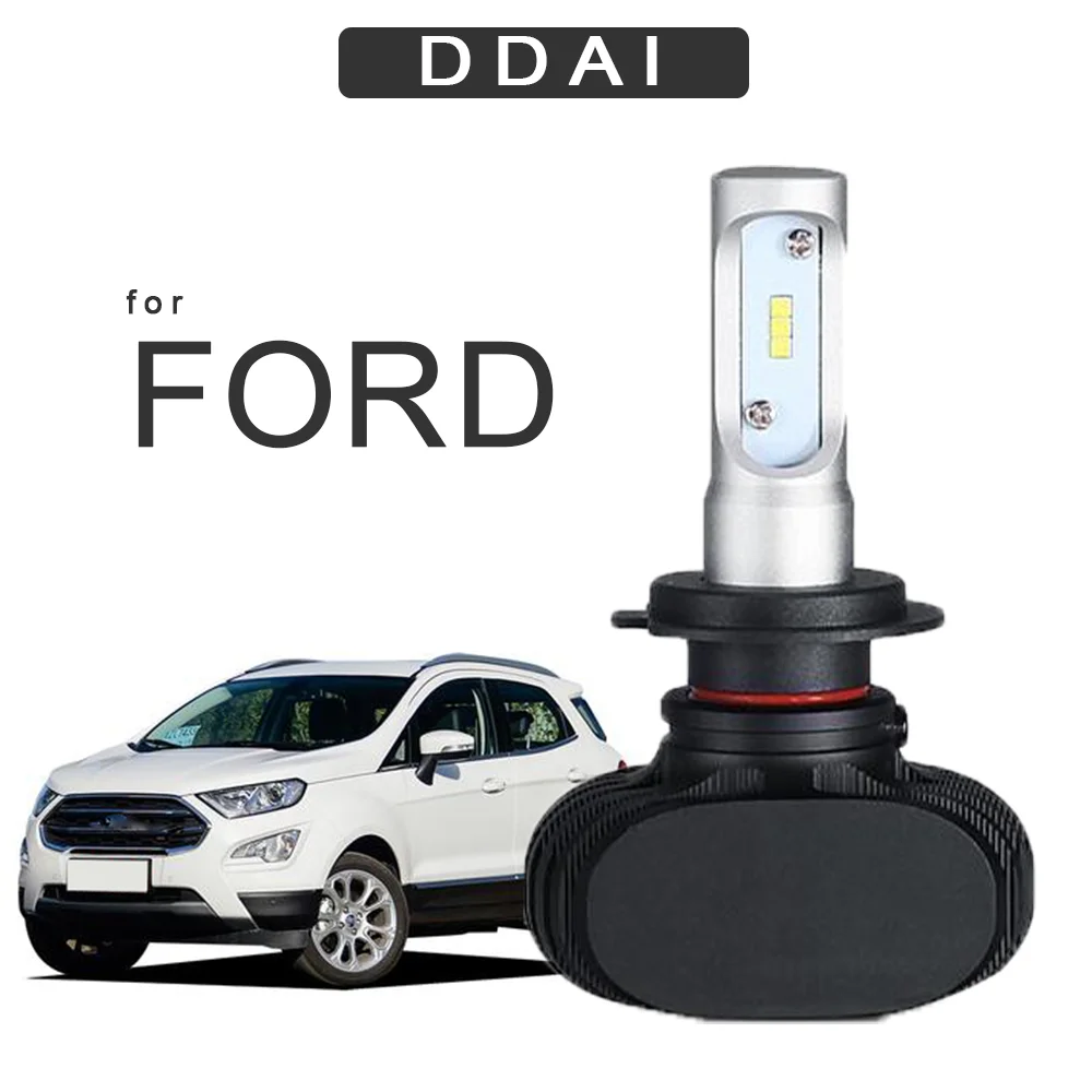 DDAI 3000K 6000K 8000K Led H7 светильник лампы для авто ford FUCOS MONDEO S MAX EVEREST автомобильные