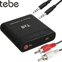 tebe 2 in 1bluetooth 5 0 audio receiver transmitter rca 3 5mm aux jack usb stereo music wireless adapters for tv pc car mp3