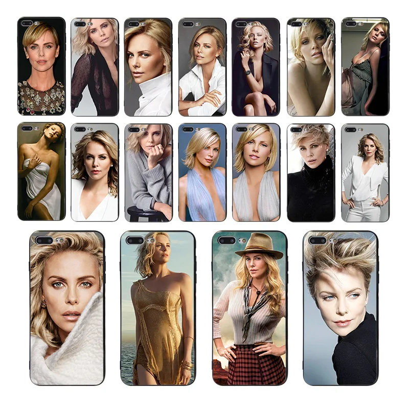 Мягкий чехол для телефона iphone X XS XR 11 pro max 6s 6 7 8 plus 10 5 5s se Charlize Theron