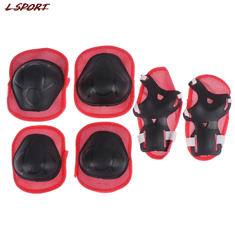 

6pc/set Elbow Pads Bicycle Skateboard Ice Skate Roller Knee Protector For Adult Kids Gift Adjustable Skating Protective Gear Set