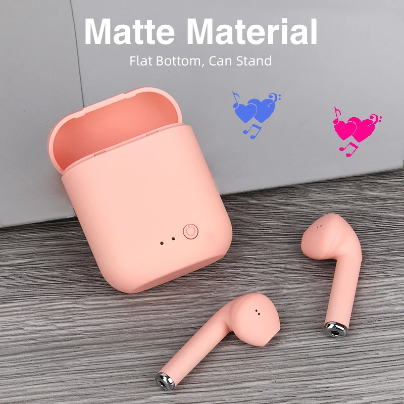 Оригинальные беспроводные наушники Mini i12 TWS Bluetooth 5 0 карамельных цветов Hi Fi стерео