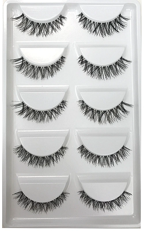 CLOTHOBEAUTY 5 пар накладных ресниц, тонкие накладные ресницы для наращивания ручной работы, натуральные мягкие невидимые ресницы, длинный толстый многоразовый макияж