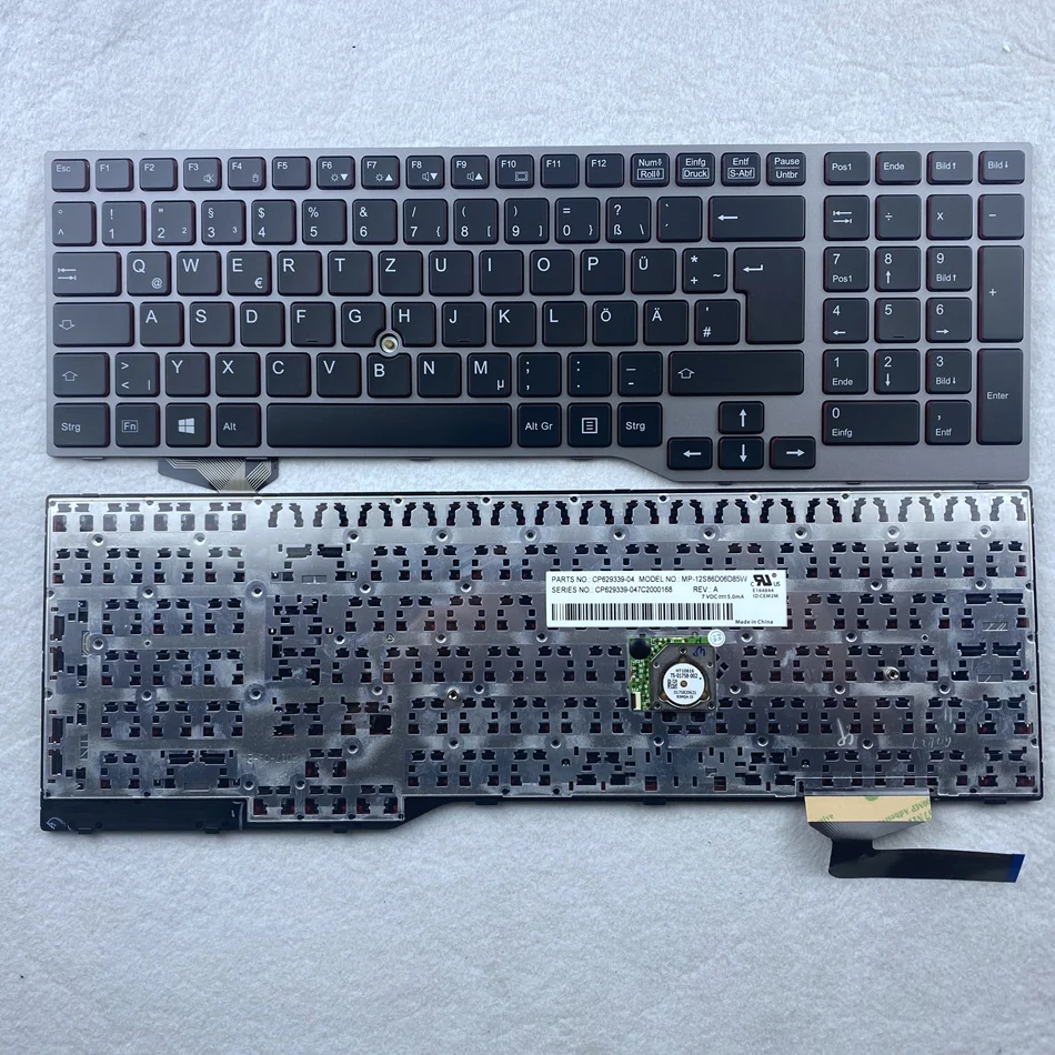 

Немецкая клавиатура для ноутбука Fujistu Цельсия H730 H760 H770 с макета Point GR