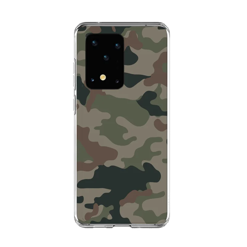 Camouflage Pattern Camo Military Army Soft Phone Case For Samsung Galaxy S21 Note 10 9 8 20 S20 Ultra S10 S9 S8 Plus A51 A71 FE | Мобильные