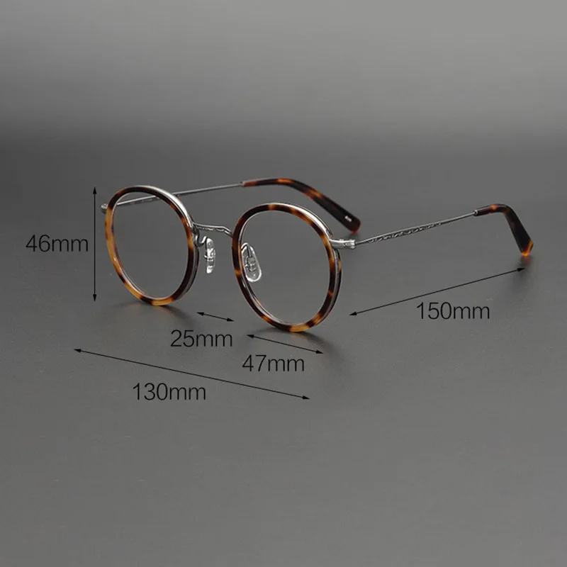Zerosun круглые оправы для очков мужские маленькие титановые очки по рецепту