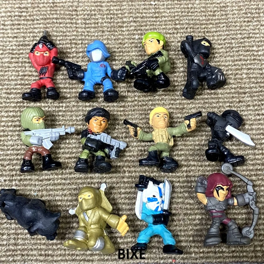Lot 12PCS Gi Joe G.I. Микро сила мини-фигурки серии 1 красный гром ниндзя кремневый Дюк
