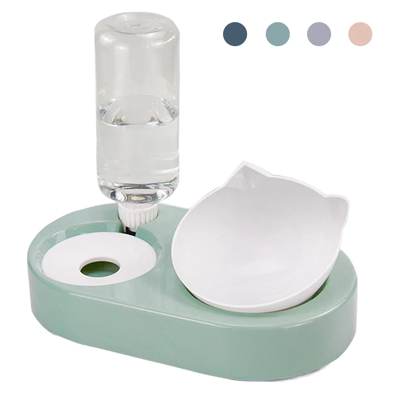 Автоматическая миска для кормления питомцев пластиковая Удобная тарелка