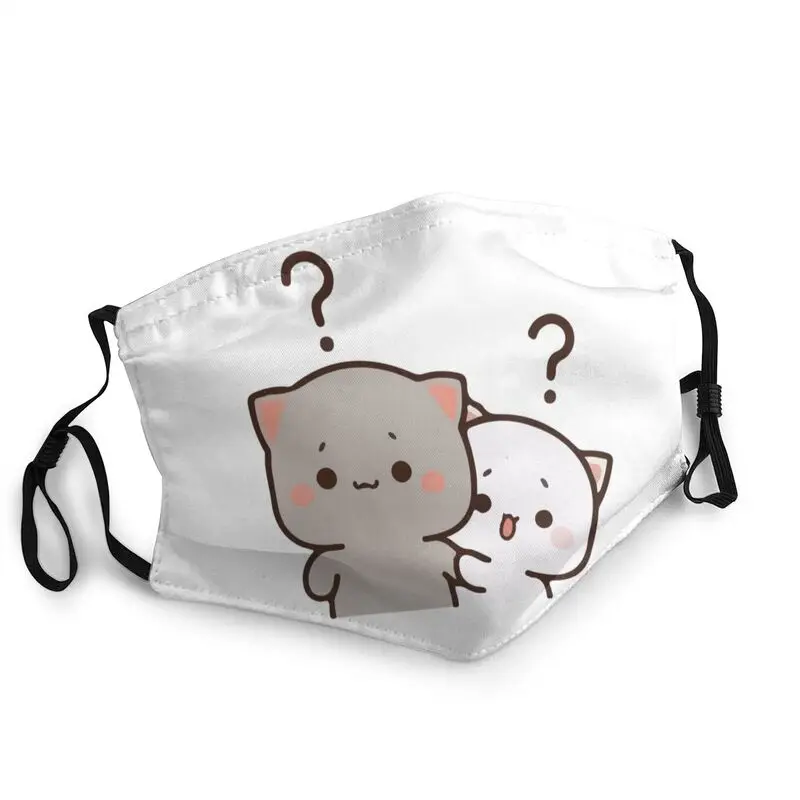 

Маска для лица персиковая и Гома для взрослых, многоразовая маска для защиты от пыли и смога, респиратор для пар и кошек от сомнений