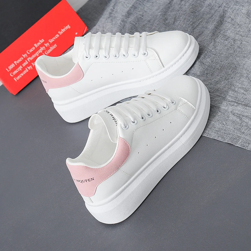 2021 Hot Sale Women Tennis Shoes White Chunky Increasing 3cm women Sneakers Gym Female Sport Walking Trainers Tenis Feminino