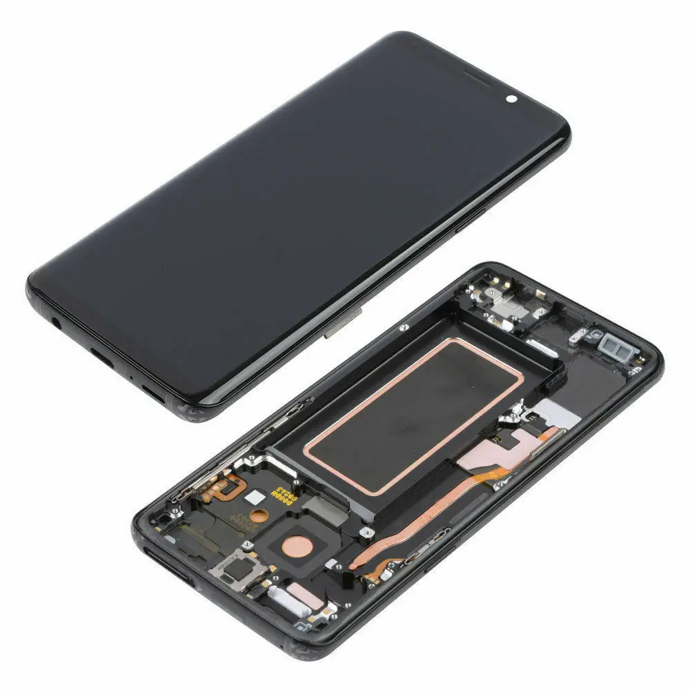 Pantalla LCD Original para Samsung Galaxy S9, Marco digitalizador con pantalla t&aacute;ctil, Calidad A +-2