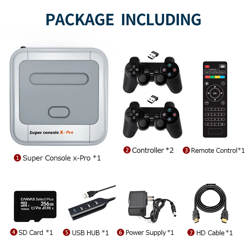 

Portable Game Consoles for PS1/PSP Support Wireless ControllersBuilt-in 50000+ Games Mini 4K TV HDMI-compatible Video Console
