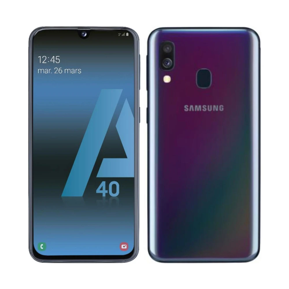 unlocked samsung galaxy a40 a405fds 2sim mobile phone 5 9 4gb ram 64gb rom octa core 2cameras 16mp 4g lte android smartphone free global shipping