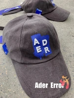ader error baseball cap high quality vintage taupe embroidery logo magnet buckle adjustable cap adererror fashion couple hat
