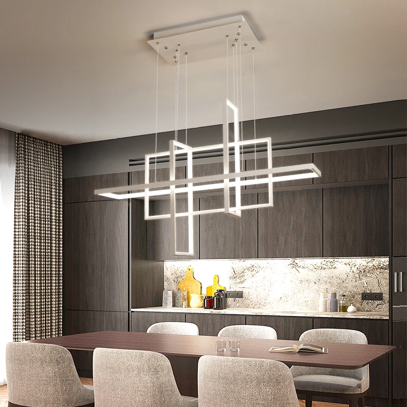 

Hot Modern led chandelier for living room dining kitchen room bar shop white/black/gold finished hanging chandelier free mail