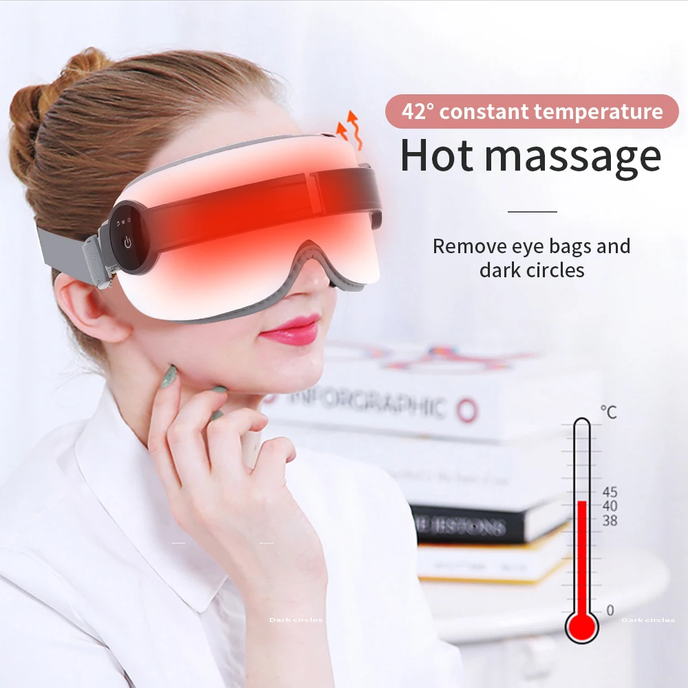 

Electri Smart Airbag Vibration Eye Massager Eye Care Instrumen Heating Eye SPA Bluetooth Music Relieves Fatigue And Dark Circles