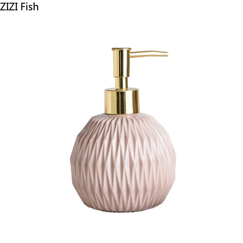 5-piece Set Ceramics Bathroom Accessory Set Washing Tools Bottle Mouthwash Cup Soap Toothbrush Holder Household Articles