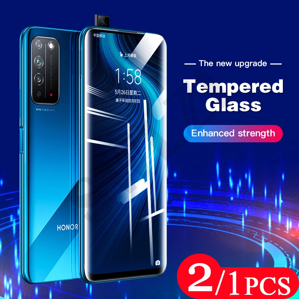 

2/1Pcs for Honor Play 5 5T Youth 4 4T pro 3 3E 9X lite 9C 9N 9i 9A X10 Max screen protector Tempered glass phone protective film