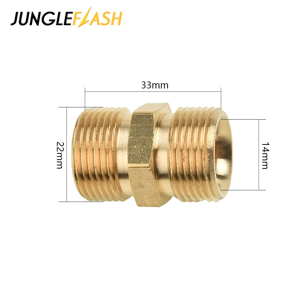 Мойка высокого давления JUNGLEFLASH латунный адаптер для мойки автомобиля G1/4 штекера