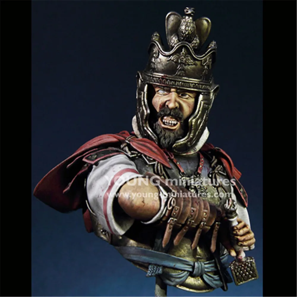 Коллекция 1/10 года смола бюст римская кавалерия офицер Сборная модель фигурка