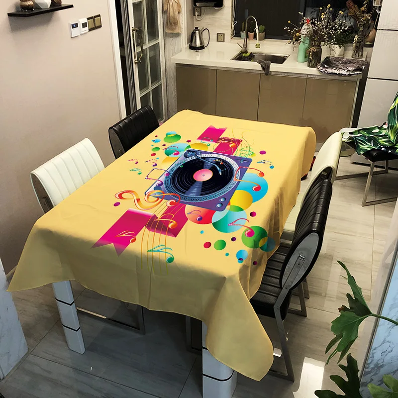 

Modern style washable waterproof printing pencil drawing pattern household tablecloth