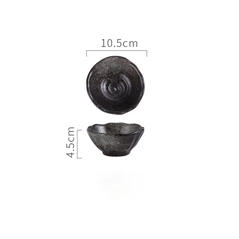 Japanese Style Small Seasoning Dishes Irregular Shaped Vinegar Dish Ceramic Side Dipping | Дом и сад
