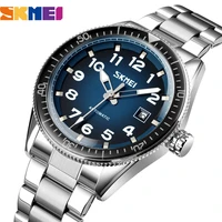 skmei brand top luxury watches mens bussiness style mechanical wristwatch stainless steel automatic watch for men reloj hombre