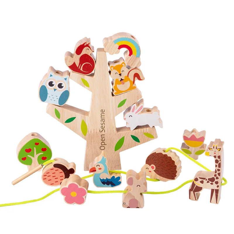 

Montessori Wooden Toys Stacking Balance Blocks Game Toy for Kids Gift Stacked Toys Montessoris Children Early Educational Toys