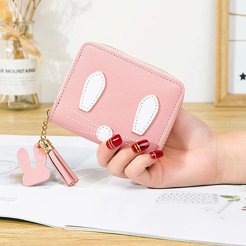 Женский кошелек с отделением для монет женский короткий кисточкой держатель