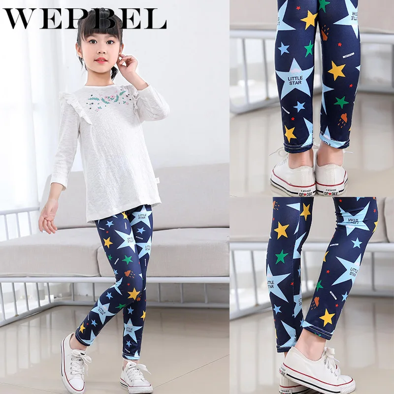 WEPBEL/леггинсы для девочек одежда маленьких камуфляжные узкие брюки Мягкие