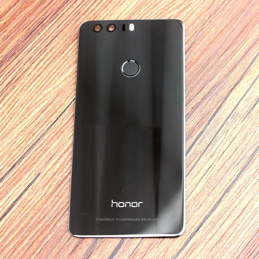 Для huawei Honor 8 крышка батареи Задняя стеклянная панель Задняя Дверь Корпус чехол для Honor 8 Lite крышка батареи+ кнопка отпечатков пальцев