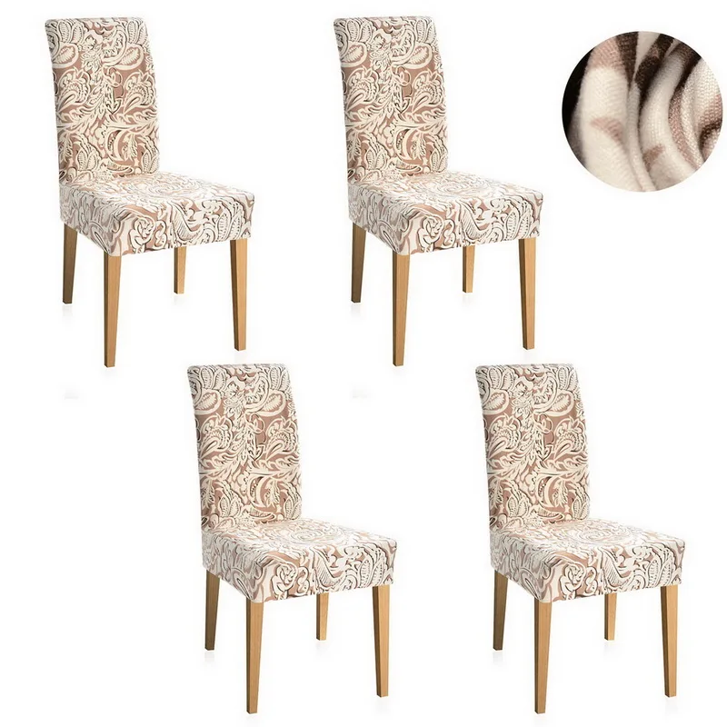 Съемный чехол для стула Juneiour с цветочным принтом большой эластичный банкета
