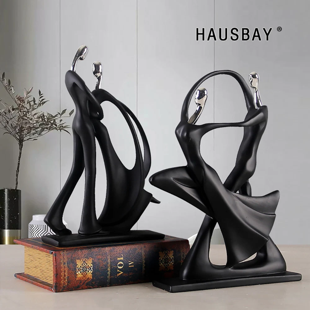 

Resin Dancing Couple Statue European Sculpture Abstract Figurines Creative Crafts Wine Cabinet Home Decoration Ornaments D131
