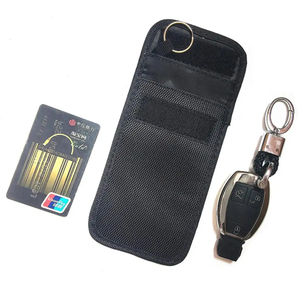 2021 Newest Hot 1pc Anti-theft Car Key Fob RFID Signal Blocker Faraday Blocking Pouch Bag Wallets promotion | Автомобили и