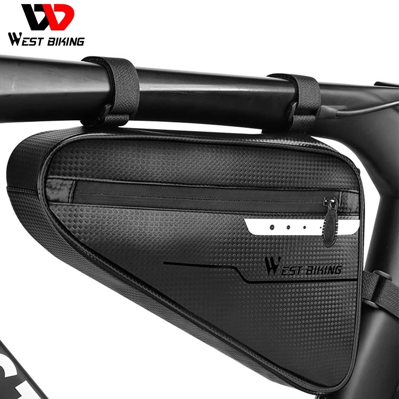 

WEST BIKING 3L Cycling Bag Waterproof MTB Road Bike Front Tube Frame Bags Triangle Pannier Repair Tool Package Bicycle Tube Bag