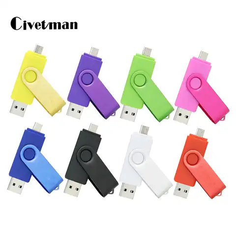 USB-флеш-накопитель Civentman, OTG 2,0, 128 ГБ, 64 ГБ, 32 ГБ, 16 ГБ, 8 ГБ, 4 Гб