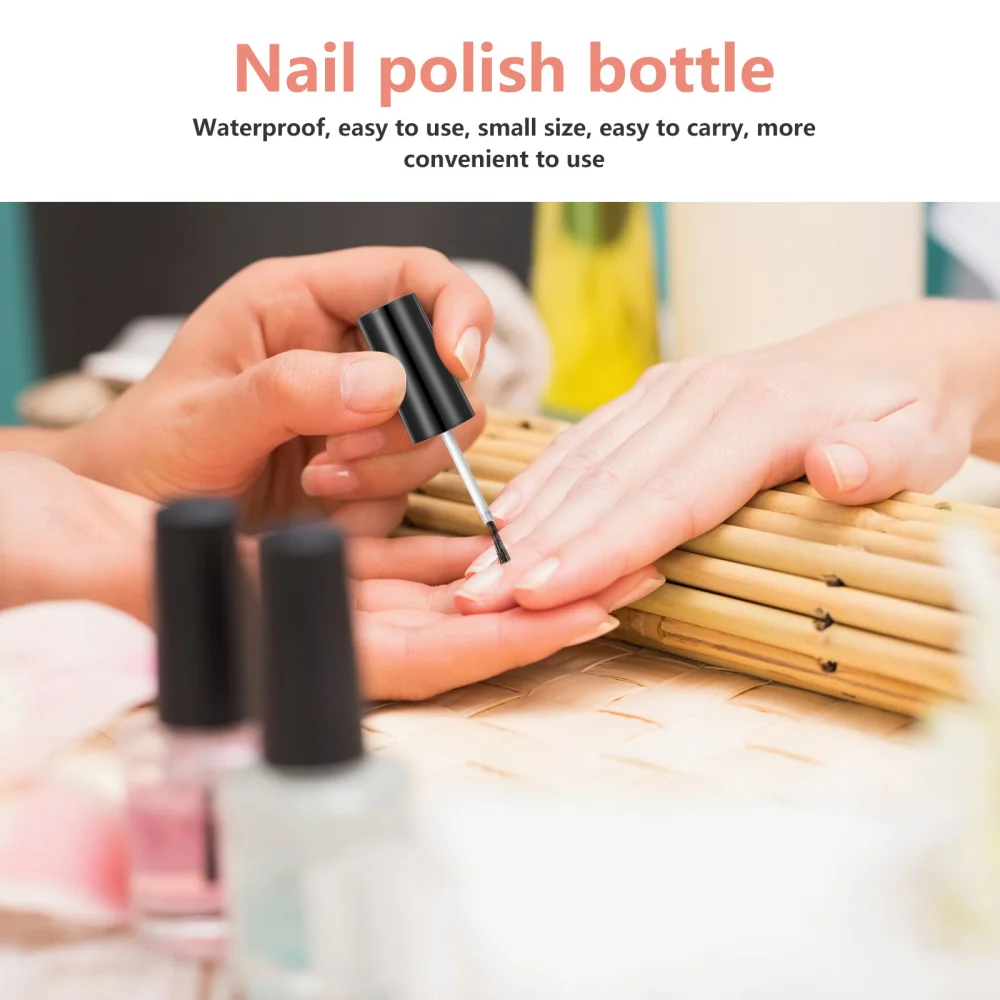 

10pcs Empty Nail Varnish Brush Bottles Nail Polish Empty Bottles Storage Bottles