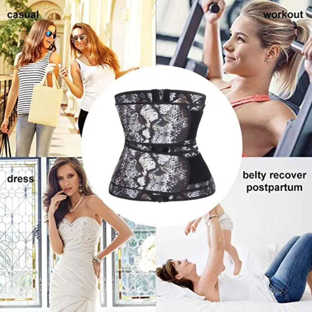 

Latex Waist Cincher Belt Weight Loss Trainer Corset Trimmer Body Shaper Slimming Shaping Home Fitness Plus Size