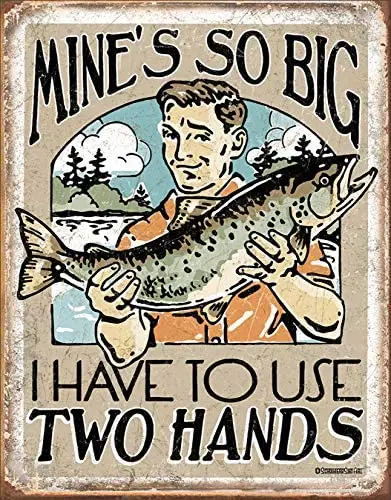 

Desperate Enterprises Mine's So Big Tin Sign The Film Room Decoration Poster Metal Plate Parking Lot 12 X 8 Inches Plaque
