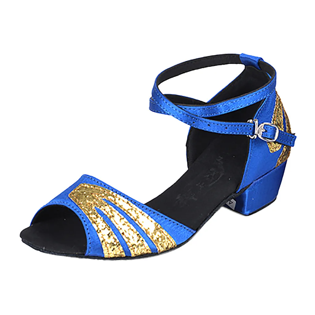 Летняя Детская Обувь для маленьких девочек принцесс танцев бальных танго