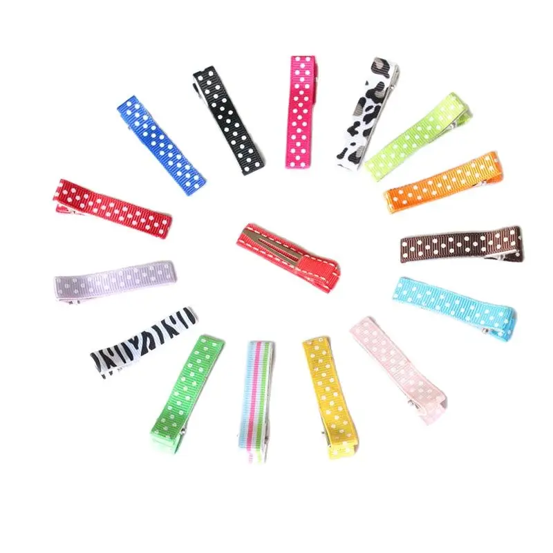 Двойной зубец типа крокодил узор в горошек лента для волос заколка виде Сделай