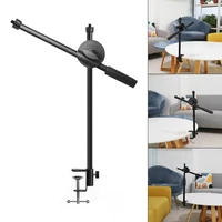 Microphone Stand Mic Stand Desk Microphone Bracket Phone Tripod Boom Arm Adjustable 3 8 1 4 Inch Screw Live Equipments
