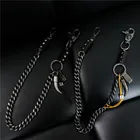 Мужская винтажная Талия, металлические брюки в стиле рок, хип-хоп, готика, панк, Скорпион, брюки, кошелек, кольцо для ключей, BL55