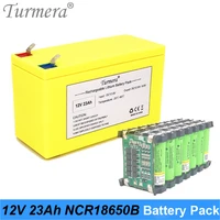 12v 23ah lithium rechargeable battery pack use ncr18650b 3400mah cell for uninterrupted power supply 10 8v 12 6v turmera battery