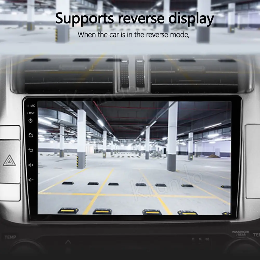 Krando Android 10 0 9 &quotIPS Full Touch автомобильное мультимедийное радио для Toyota Land Cruiser Prado 150