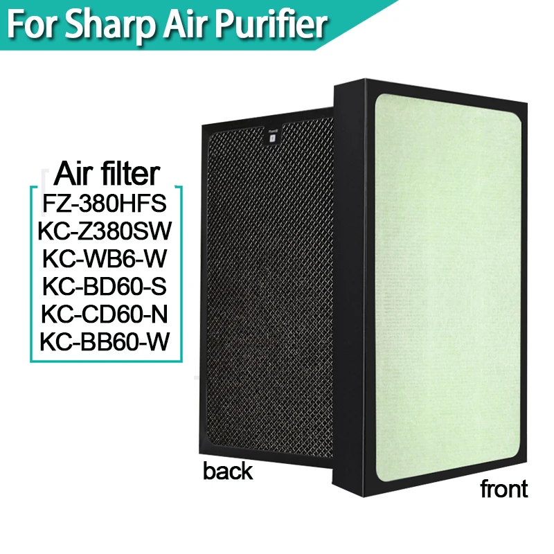 

Hepa and carbon Filter FZ-380HFS For Sharp KC-Z380SW KC-W380SW-W KC-WB6-W KC-BD60-S KC-CD60-N KC-BB60-W KI-BB6-W Air Purifier