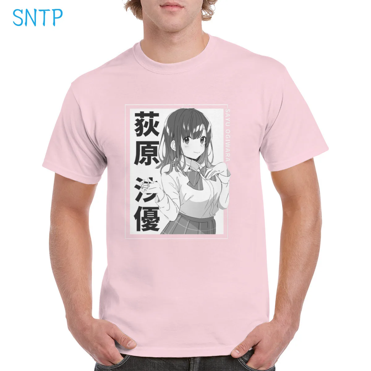 

Pretty Cute Sayu Ogiwara Anime t shirt 100% Cotton Hige wo Soru Higehiro Harajuku Retro aesthetic graphic Top Oversized clothes